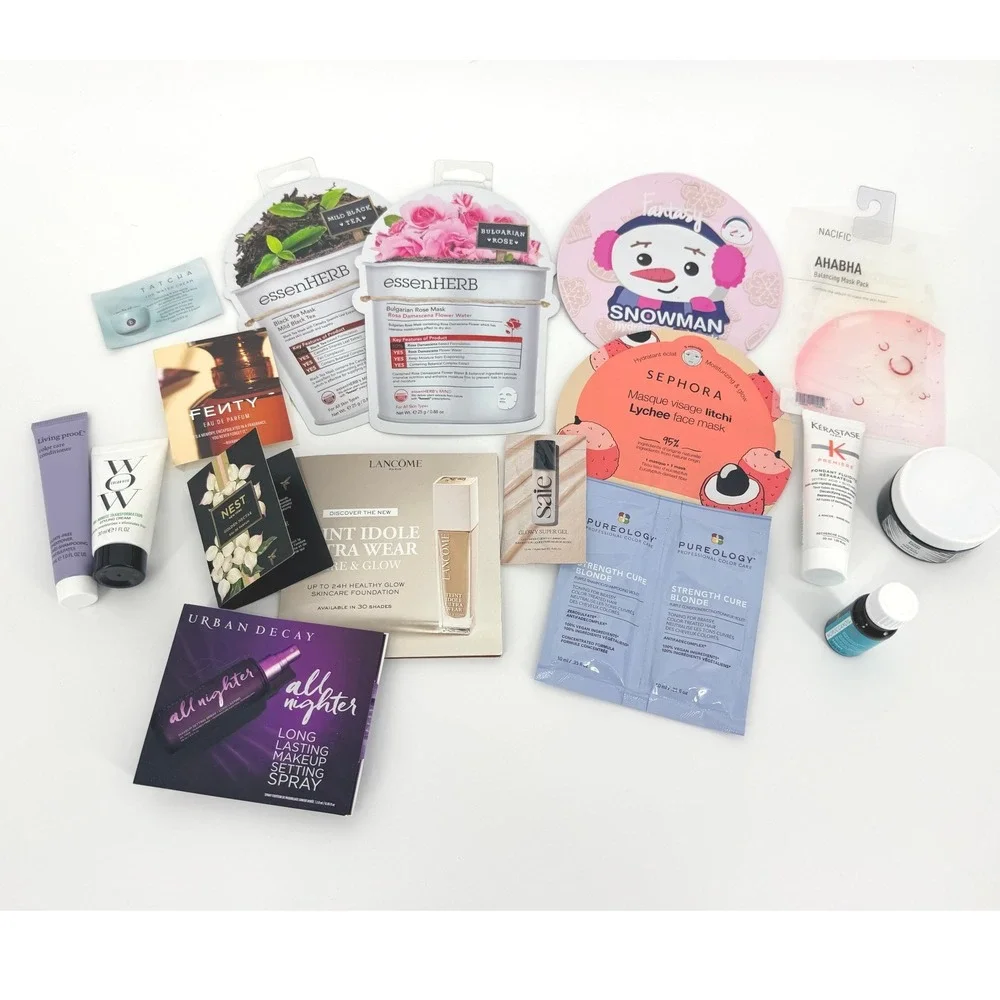 Sephora Luxury Beauty Sample Lot Moroccanoil Kerastase Lancome Fenty 15+ Bundle